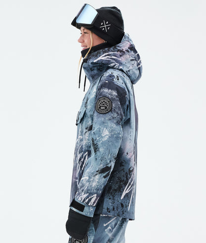 Snowboard Jacket Women Punk Blue