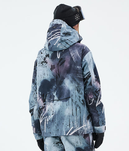 Snowboard Jacket Women Punk Blue