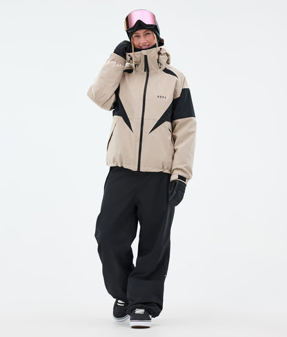 Snowboard Jacket Women Spike Sand/Black