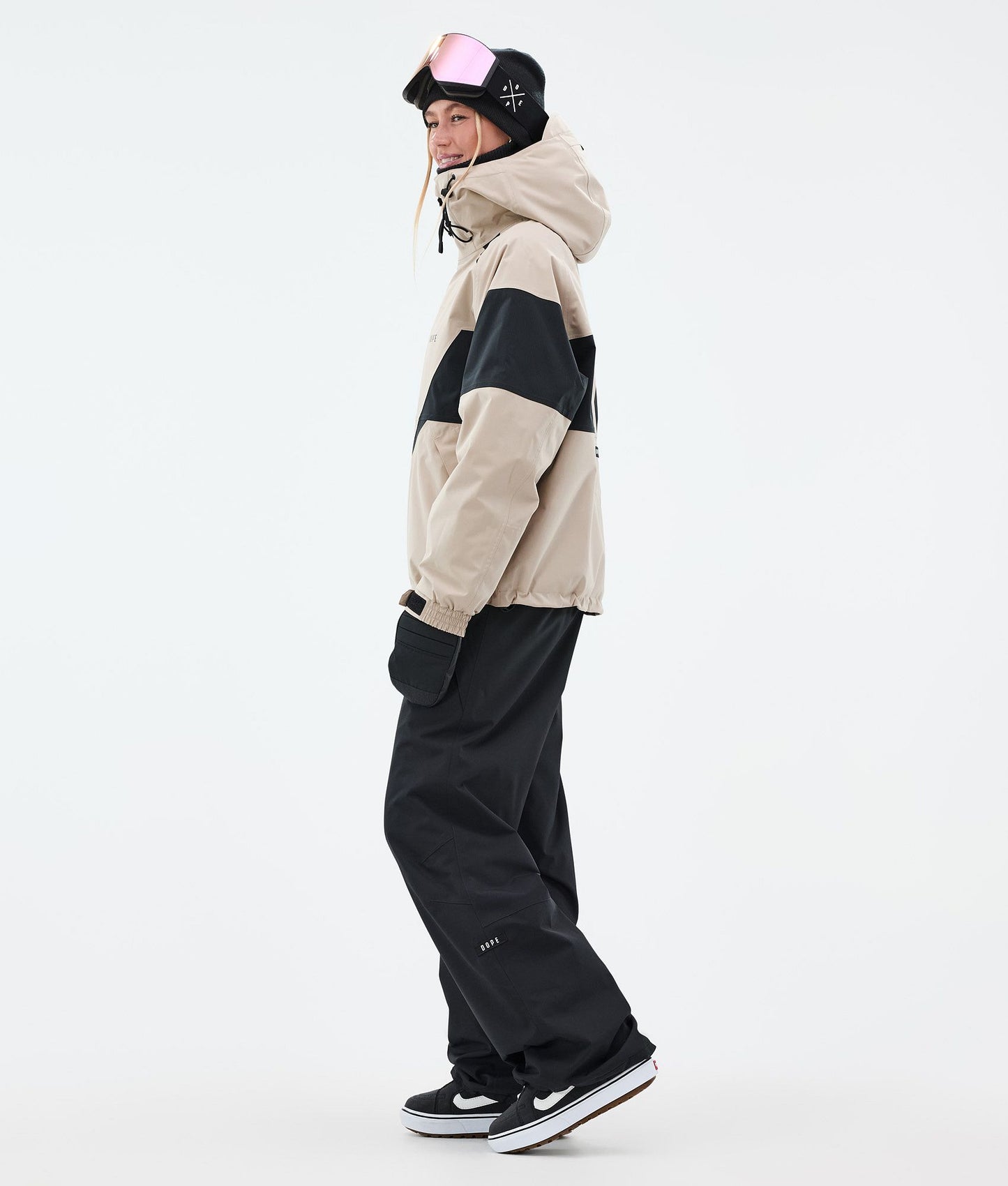 Snowboard Jacket Women Spike Sand/Black