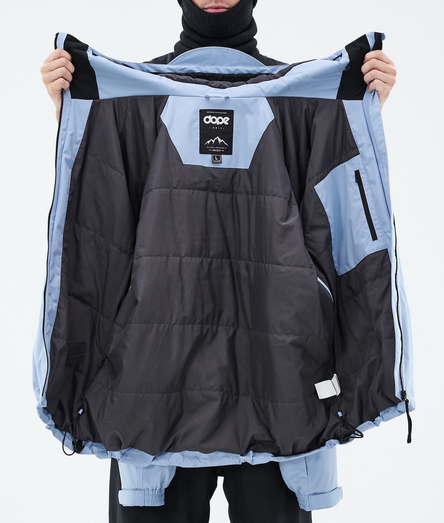 Snowboard Jacket Men Light Blue