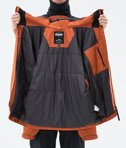 Snowboard Jacket Men Burned Orange