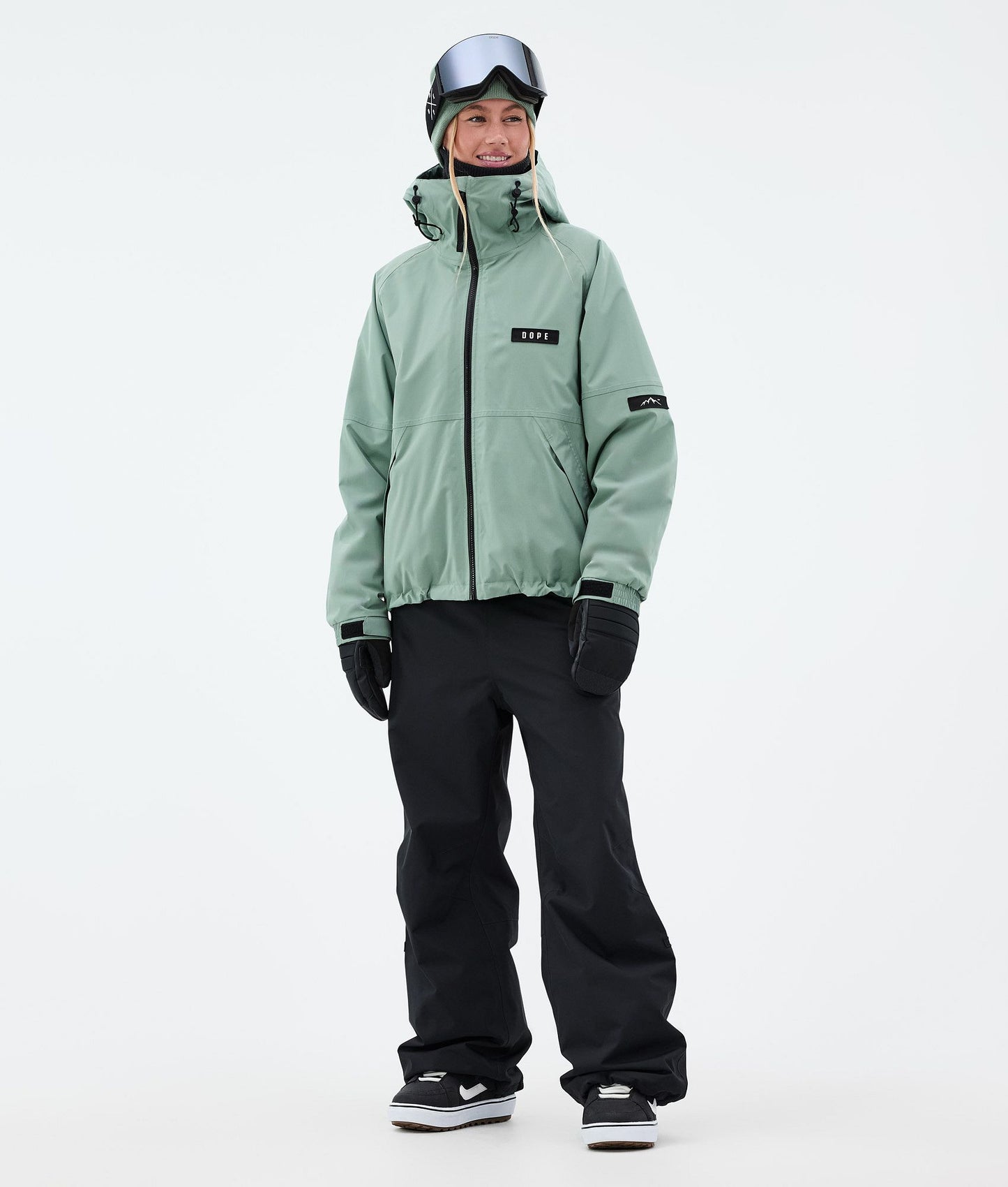 Snowboard Jacket Women Faded Green