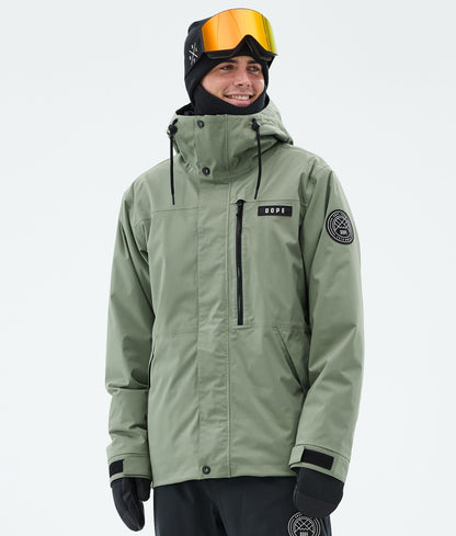 Snowboard Jacket Men Olive Green
