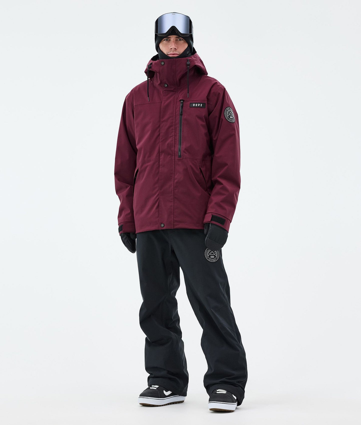 Snowboard Jacket Men Burgundy