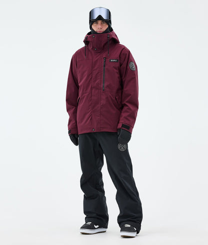 Snowboard Jacket Men Burgundy