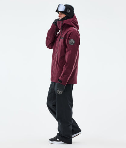 Snowboard Jacket Men Burgundy