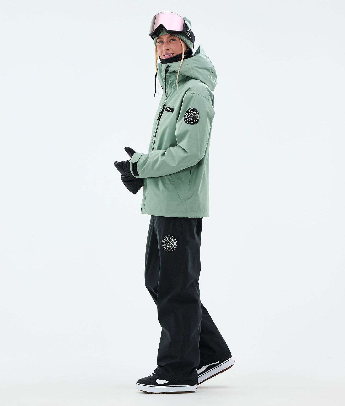 Snowboard Jacket Women Faded Green