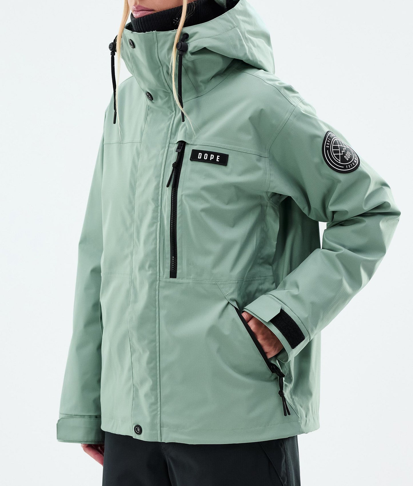 Snowboard Jacket Women Faded Green