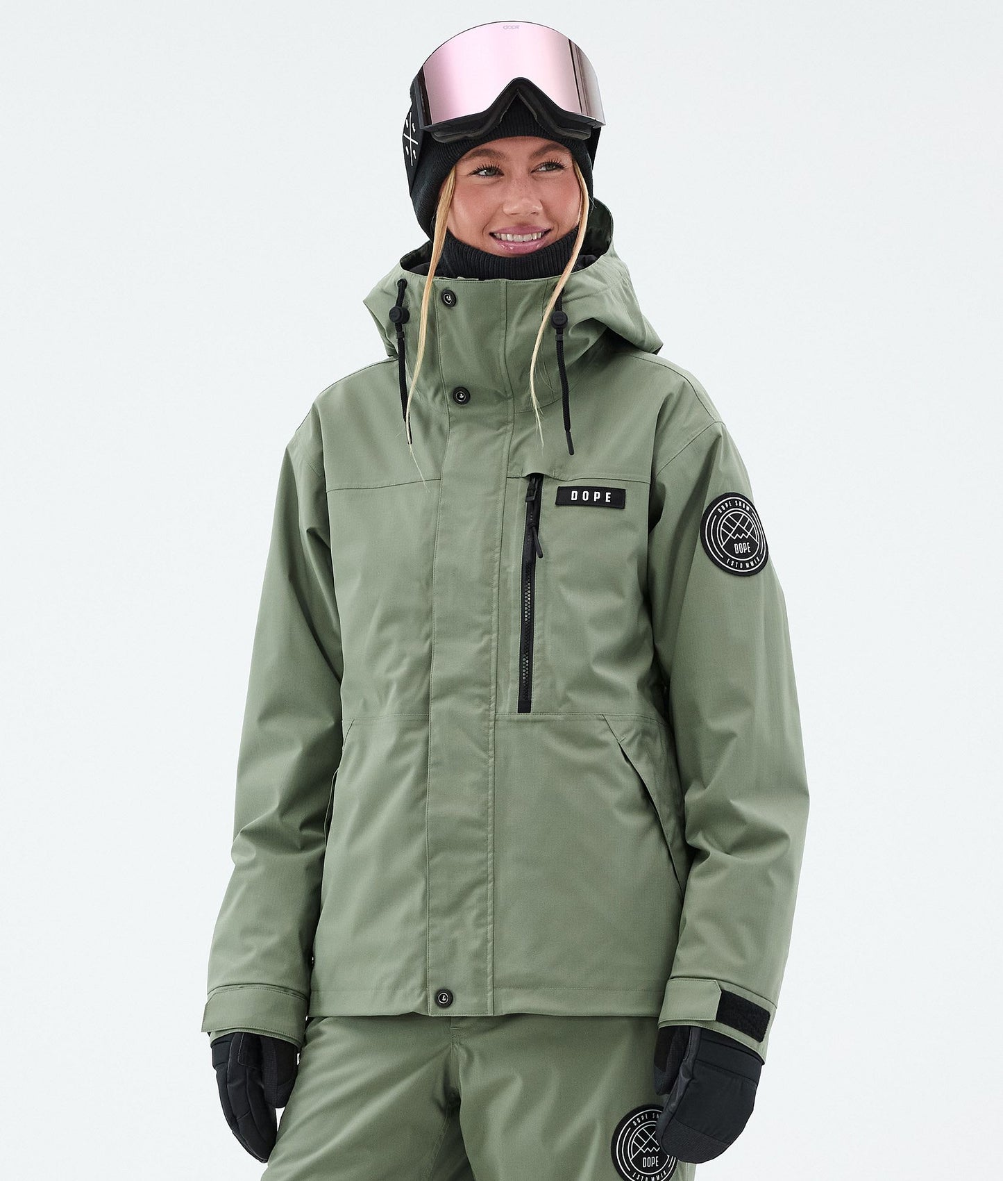 Snowboard Jacket Women Faded Green