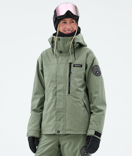 Snowboard Jacket Women Moss Green
