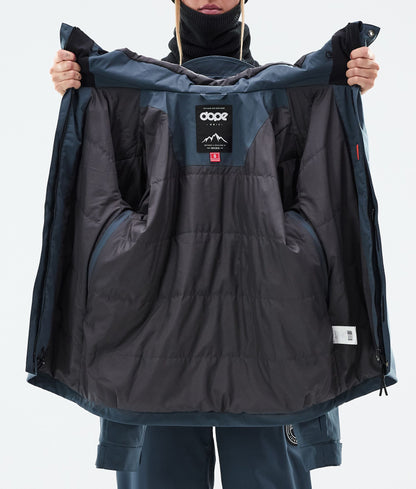 Snowboard Jacket Women Metal Blue