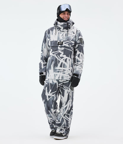 Snowboard Pants Men Scribble Black