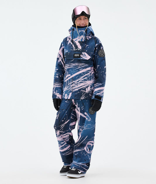 Snowboard Pants Women Carvings Pink