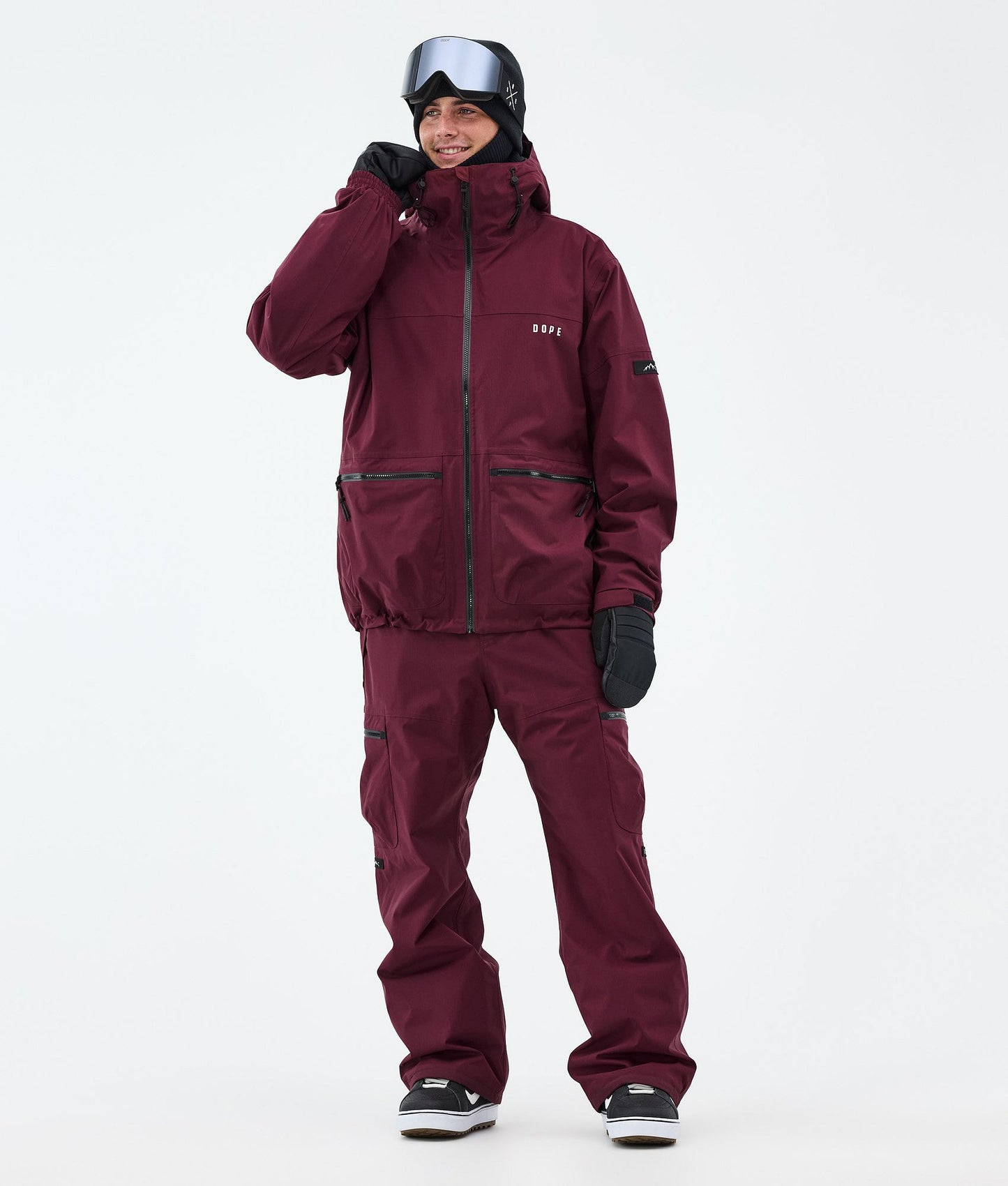 Snowboard Jacket Men Burgundy