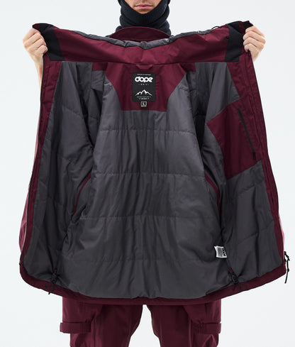Snowboard Jacket Men Burgundy
