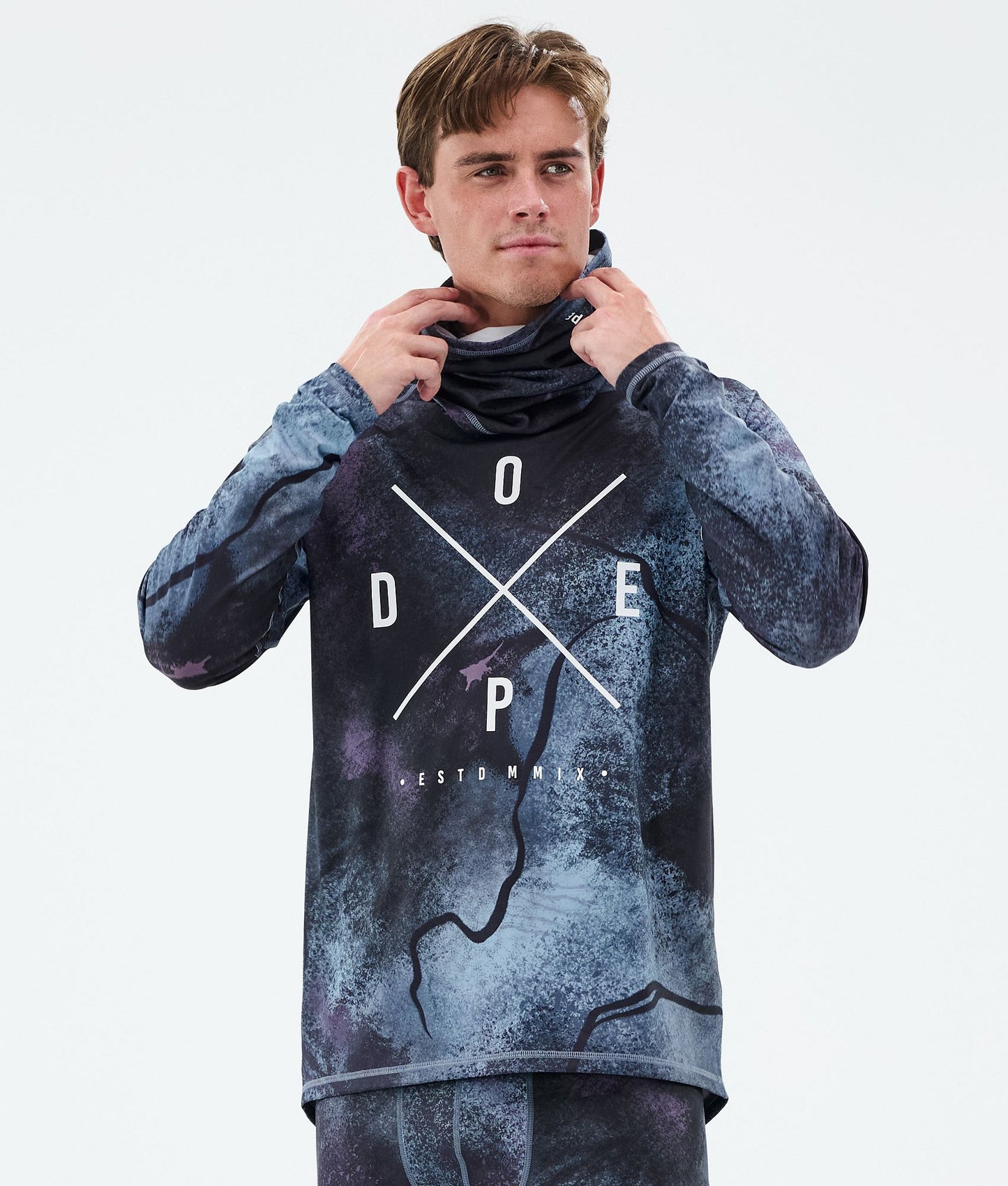 Base Layer Top Men 2X-Up Metal Blue Camo