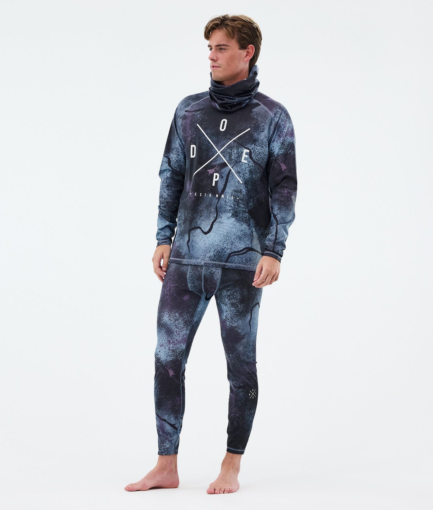 Base Layer Top Men 2X-Up Jungle Purple