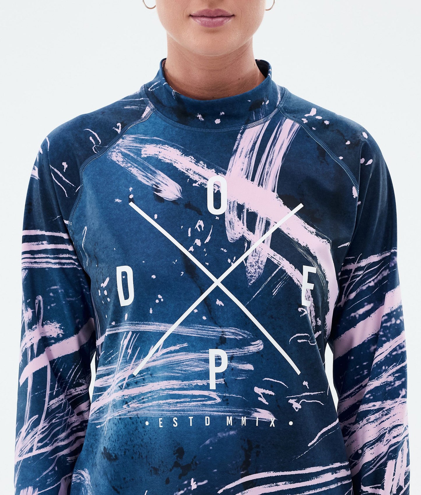 Base Layer Top Women 2X-Up Carvings Pink