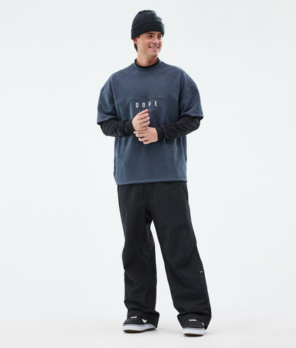 Fleece Sweater Men Metal Blue