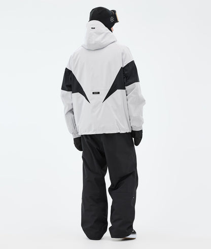Snowboard Jacket Men Spike Light Grey/Black