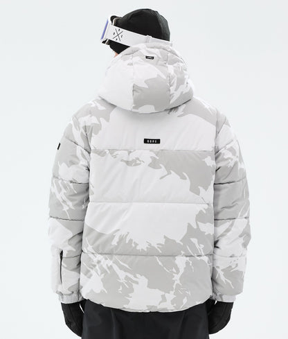 Snowboard Jacket Men Grey Camo