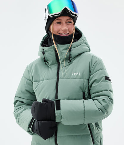 Snowboard Jacket Women Faded Green