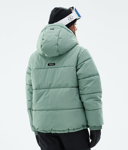Snowboard Jacket Women Faded Green
