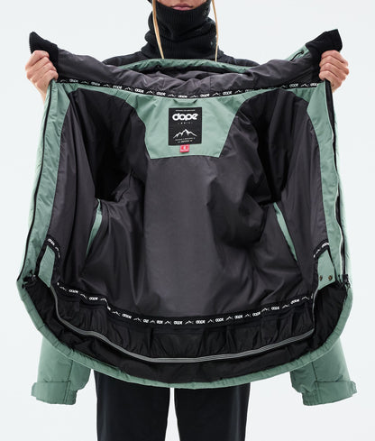 Snowboard Jacket Women Faded Green